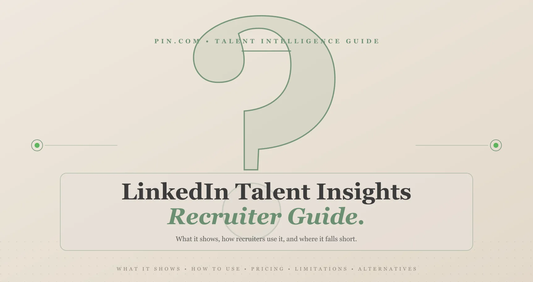 LinkedIn Talent Insights workforce analytics dashboard concept image with bar charts and geographic data