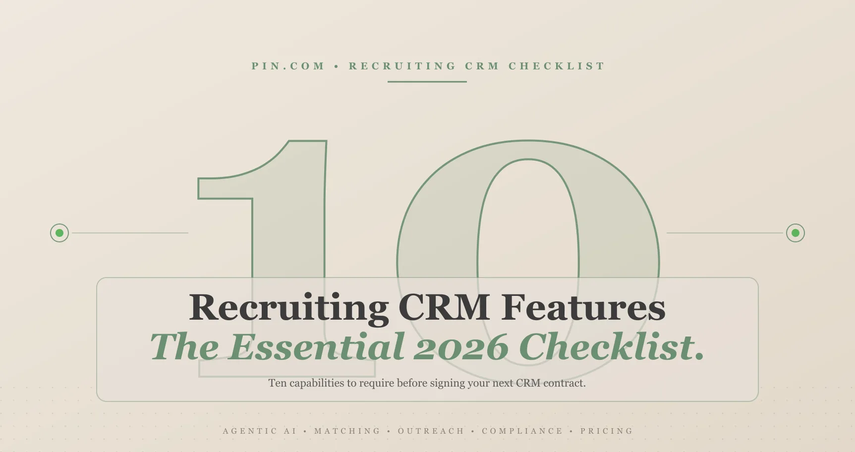 Recruiting CRM Features: The Essential 2026 Checklist