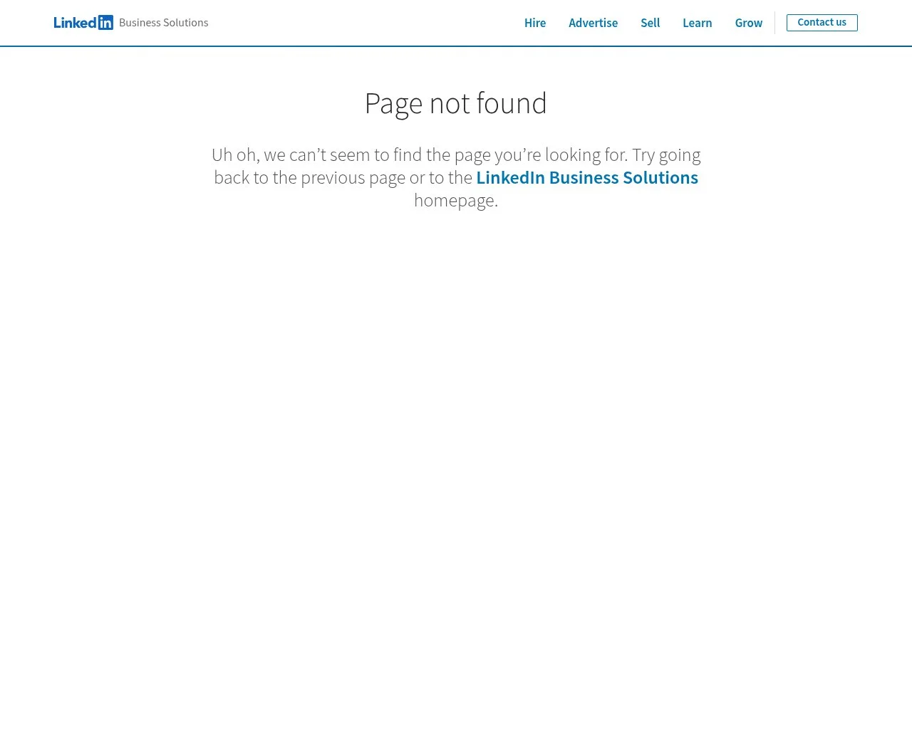 Screenshot of the LinkedIn Company Pages product page