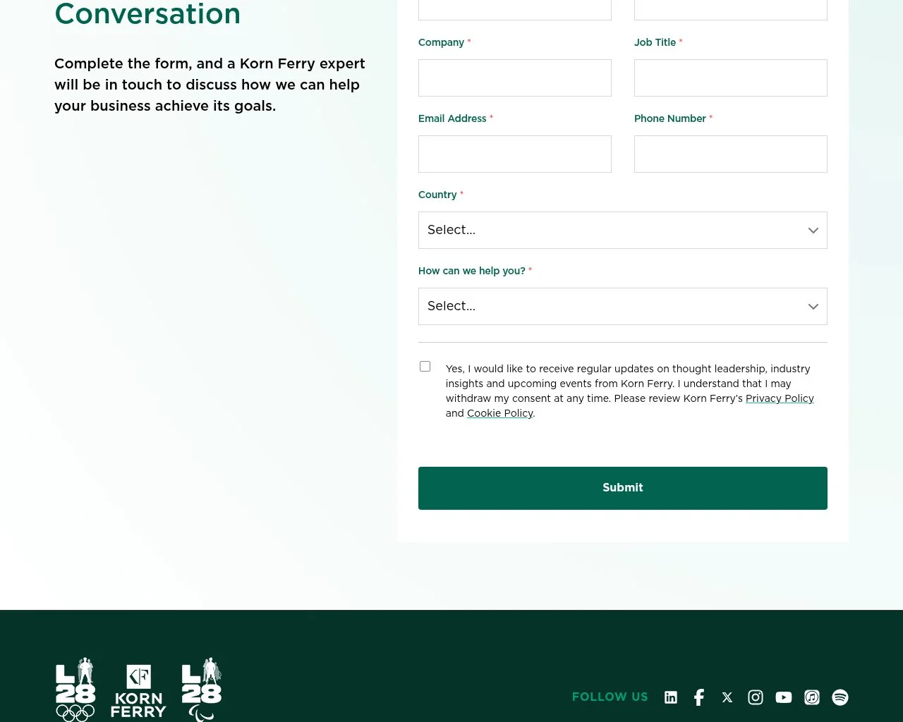 Korn Ferry homepage