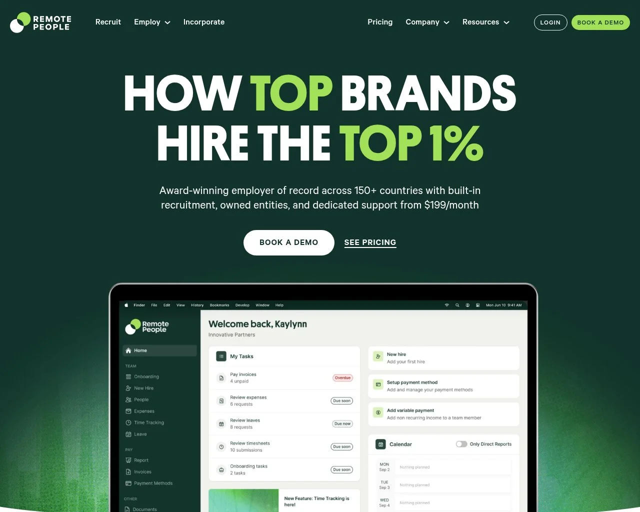 Remote People homepage