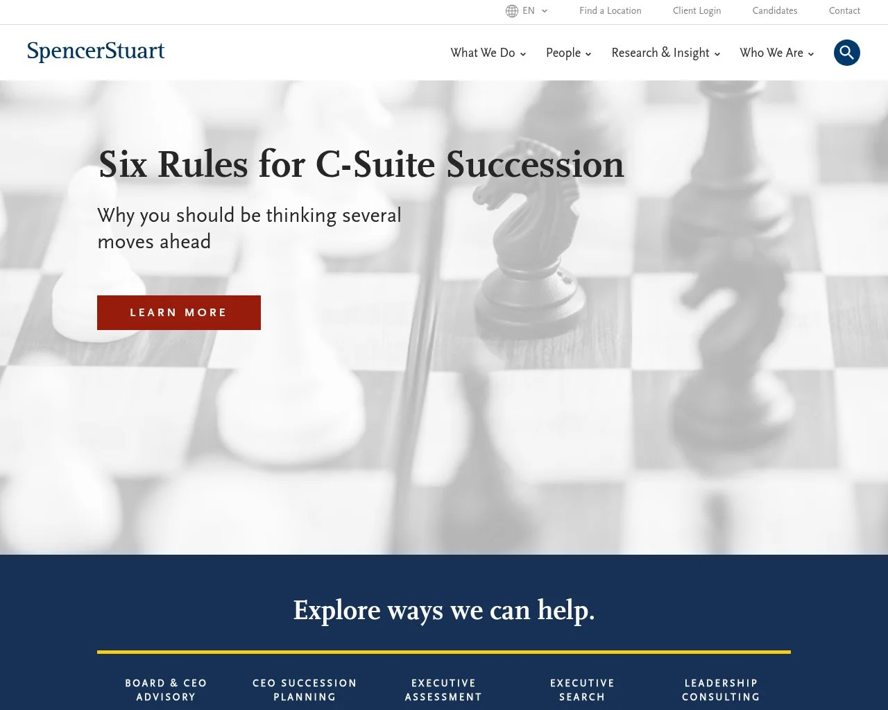 Spencer Stuart homepage