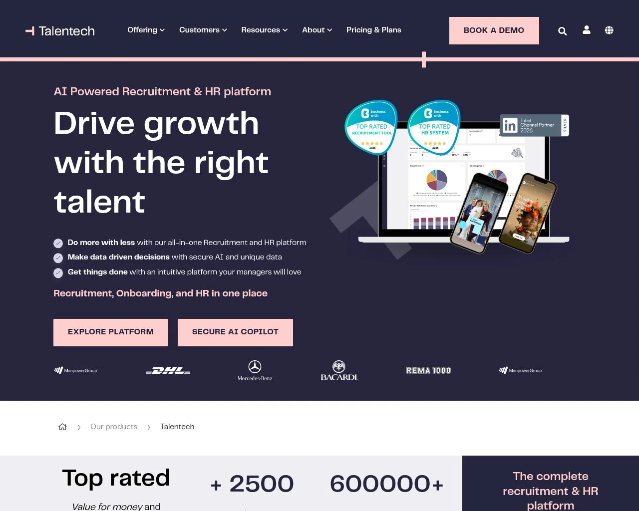 Talmundo homepage screenshot