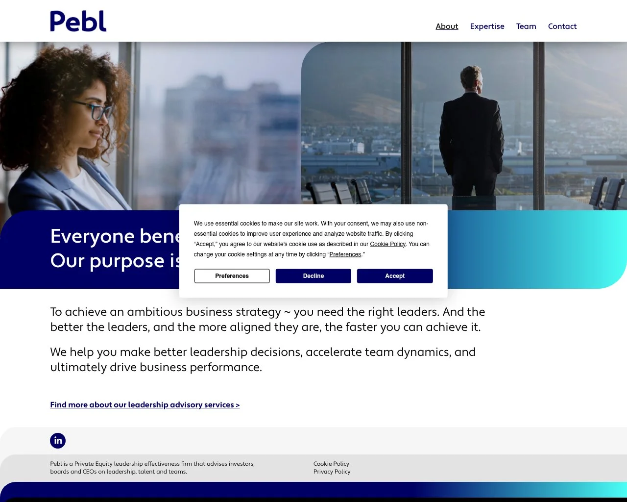 Pebl by Velocity Global homepage